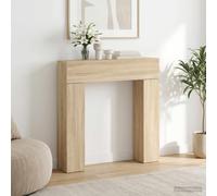 vidaXL Cornice per camino Rovere Sonoma 102 x 18 x 100,5 cm