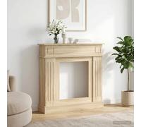 vidaXL Cornice per camino Rovere Sonoma 102 x 26 x 100 cm