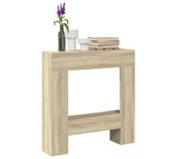 vidaXL Cornice per Camino Rovere Sonoma 81x18x82 cm in Truciolato, cornice per caminetto, struttura per camino, decorazione camino, telaio per camino