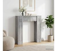 vidaXL Cornice per camino Sonoma grigio 102 x 20 x 102 cm