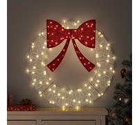 vidaXL Corona 60 LED Bianco caldo 76 x 76 x 8,5 cm Acrilico