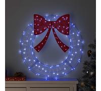 vidaXL Corona 60 LED Blu 76 x 76 x 8,5 cm Acrilico