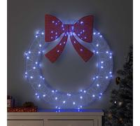 vidaXL Corona 80 LED Blu 92 x 92 x 9,5 cm Acrilico