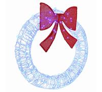 vidaXL Corona con 80 LED Blu 92 x 9,5 x 92 cm Acrilico