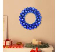 vidaXL Corone di Palline di Natale 2 pcs Blu 33 x 33 x 7 cm