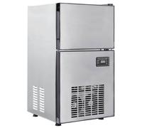 vidaXL Creatore di cubetti di ghiaccio Argento 43 x 40 x 71 cm