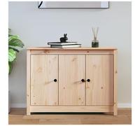 AX Credenza 100x35x74cm Marrone Minimal Studio Rustico Legno Non Trattato 814559