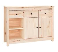 vidaXL Credenza 100x35x74 cm in Legno Massello di Pino