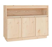 vidaXL Credenza 104,5x34x80 cm in Legno Massello di Pino