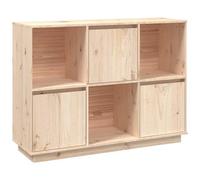 vidaXL Credenza 110,5x35x80 cm in Legno Massello di Pino