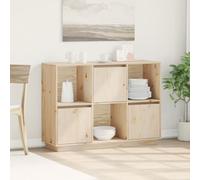 vidaXL Credenza 110,5x35x80 cm in Legno Massello di Pino