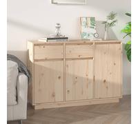 vidaXL Credenza 110x34x75 cm in Legno Massello di Pino