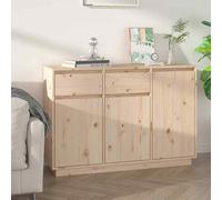 vidaXL Credenza 110x34x75 cm in Legno Massello di Pino