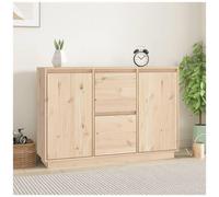 vidaXL Credenza 111x34x75 cm in Legno Massello di Pino
