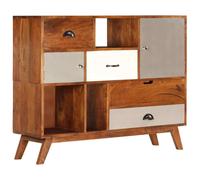 vidaXL Credenza 115x35x86 cm Legno Massello di Acacia
