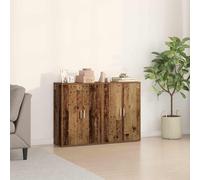 vidaXL Credenza 2 pcs Legno vecchio 60 x 31 x 84 cm Legno multistrato