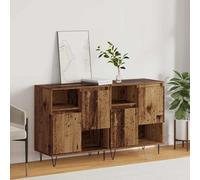 vidaXL Credenza 2 pcs Legno vecchio 60 x 35 x 70 cm