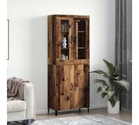 vidaXL Credenza 2 pcs Legno vecchio 69,5 x 34 x 180 cm