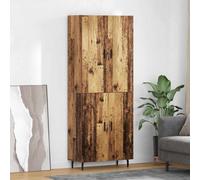 vidaXL Credenza 2 pcs Legno vecchio Legno multistrato