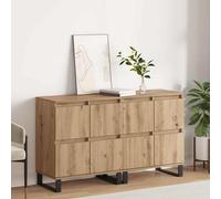 vidaXL Credenza 2 pcs Rovere artigianale 60 x 35 x 70 cm