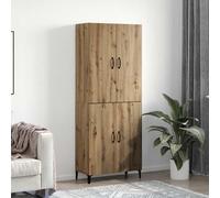 vidaXL Credenza 2 pcs Rovere artigianale 69,5 x 34 x 180 cm