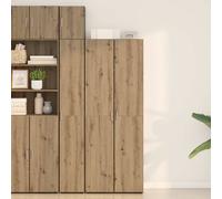 vidaXL Credenza 2 pcs Rovere artigianale 70 x 42,5 x 185 cm
