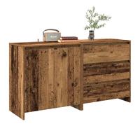 vidaXL Credenza 2 pz Legno Antico in Legno Multistrato