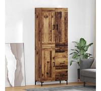vidaXL Credenza 2 pz Legno vecchio 69,5 x 34 x 180 cm