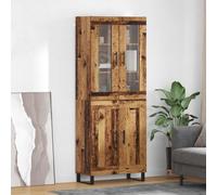 vidaXL Credenza 2 pz Legno vecchio 69,5 x 34 x 180 cm