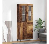 vidaXL Credenza 2 pz Legno vecchio 69,5 x 34 x 180 cm