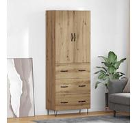 vidaXL Credenza 2 pz Rovere artigianale 69,5 x 34 x 180 cm