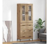 vidaXL Credenza 2 pz Rovere artigianale 69,5 x 34 x 180 cm