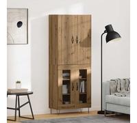 vidaXL Credenza 2 pz Rovere artigianale 69,5 x 34 x 180 cm