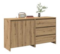 vidaXL Credenza 2 pz Rovere Artigianale in Legno Multistrato