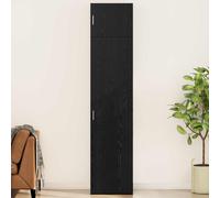 vidaXL Credenza 2 pz Rovere Nero 50 x 41 x 225 cm