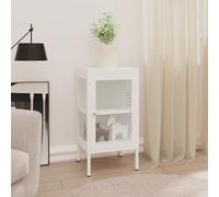 vidaXL Credenza 38x35x70 cm Metallo e Vetro