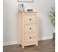 vidaXL Credenza 40x35x80 cm in Legno Massello di Pino