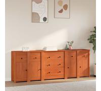 vidaXL Credenza 5 pz Marrone Cera 226 x 35 x 80 cm
