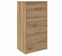 vidaXL Credenza 6 Cassetti Rovere Artigianale 50x34x96cm Truciolato