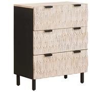 vidaXL Credenza 60 x 33 x 75 cm Legno di mango massello
