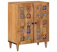 vidaXL Credenza 60 x 33 x 75 cm Legno di mango massello Naturale