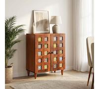 vidaXL Credenza 60 x 33 x 75 cm Legno di mango massello Noce