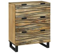 vidaXL Armadio a buffet 60x33.5x75 cm in legno massello di mango