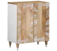 vidaXL Credenza 60x33,5x75 cm in Legno Massello di Mango, credenza in Legno, armadietto Laterale, Armadio di stoccaggio, armadietto in Legno