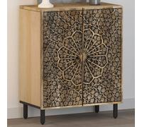 vidaXL Credenza 60x33x75 cm in Legno Massello di Mango