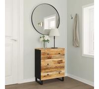 vidaXL Credenza 60x33x75 cm in Legno Massello di Mango