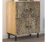 vidaXL Credenza 60x33x75 cm in Legno Massello di Mango