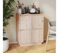 vidaXL Credenza 60x34x75 cm in Legno Massello di Pino