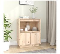 vidaXL Credenza 60x34x75 cm in Legno Massello di Pino