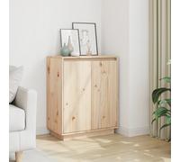 vidaXL Credenza 60x34x75 cm in Legno Massello di Pino